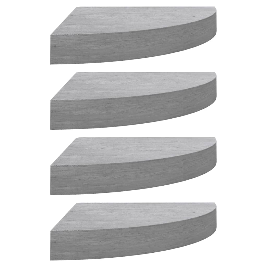 vidaXL Wall Corner Shelf Floating Corner Shelf Wall Mounted Display Shelf-4